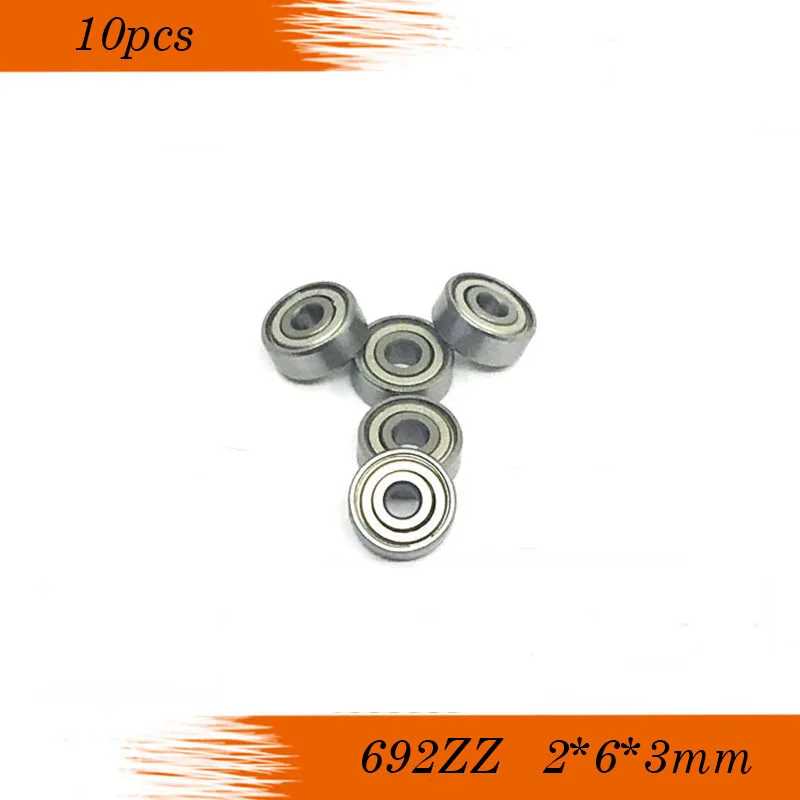 10 шт. 692ZZ 2x6x3 мм ABEC3 радиальный шарикоподшипник miniture подшипники 692-2Z |