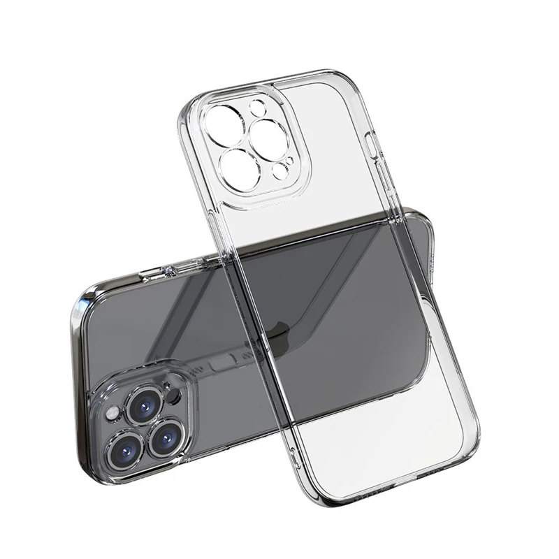 Прозрачный акриловый чехол MANNIYA из ТПУ для телефона iphone 15 14 13 12 11 pro max XS XR XS MAX 6 7 8 Plus, бесплатная доставка, 100 шт./партия