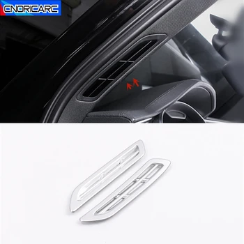 

Car Styling A Pillar Air Vents Decorative Frame Cover Trim Carbon Fiber Color Style For Audi A6 C8 2019 Interior Accessories
