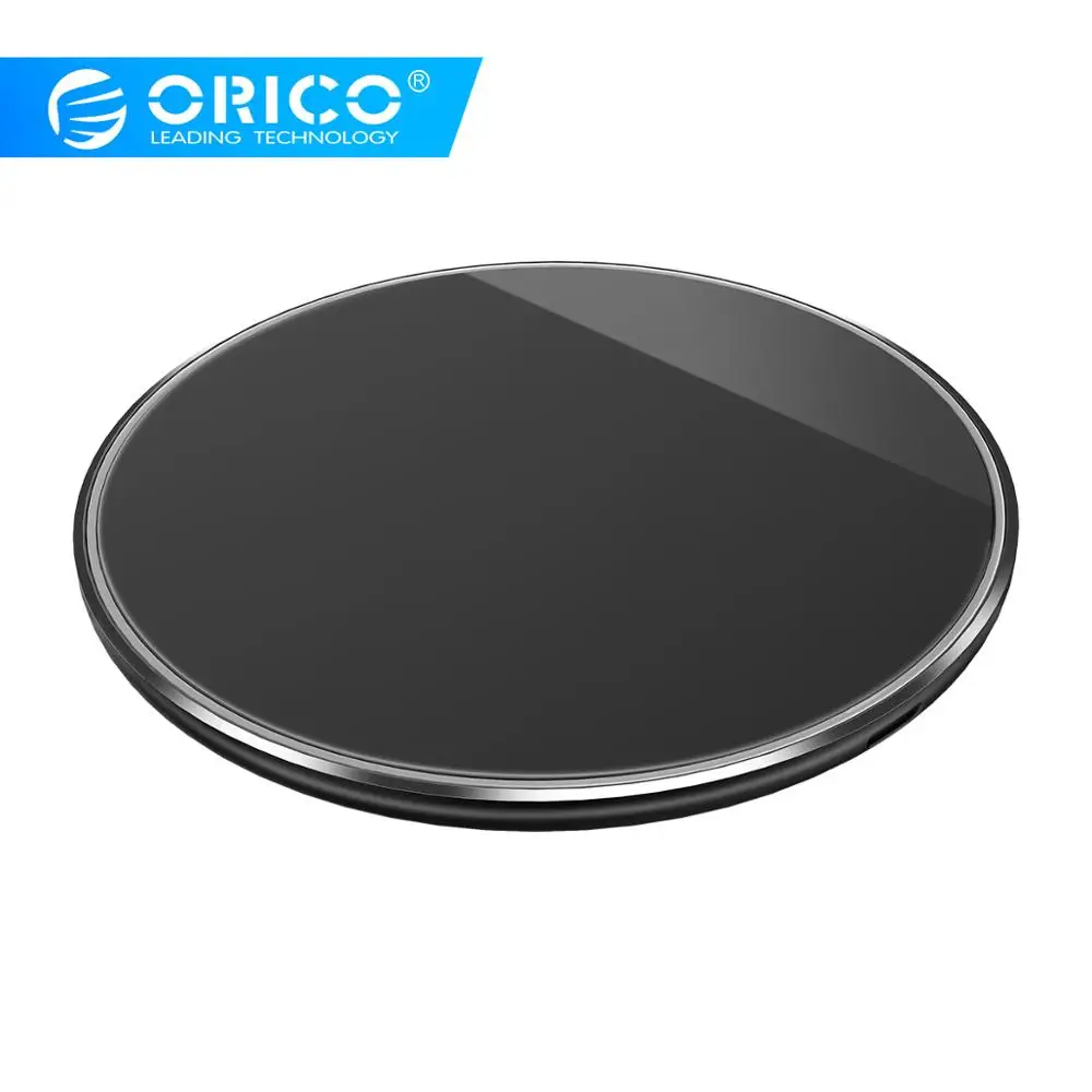 

ORICO 10W Mirror Wireless Phone Charging Pad Qi Wireless Charger with Charging Receiver for iPhone Samsung Huawei Xiaomi