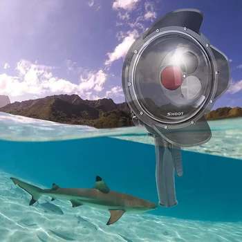 

Waterproof Accessories Housing Case With Trigger Lens Protection Durable Deep Sea Clear Diving Dome Cover For Gopro Hero7 6 5