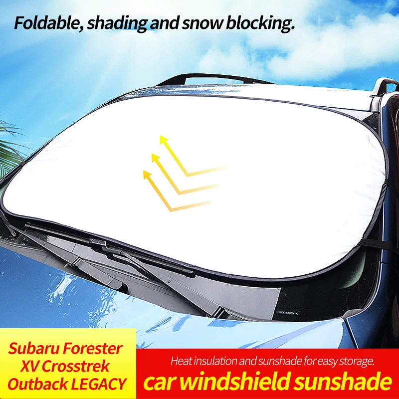 Car Windshield Sun Shade Covers For Subaru Forester Xv Crosstrek Outback Legacy Visors Sunscreen