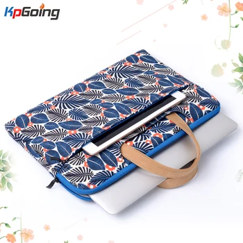 

For Macbook Air 13 Case Portable Bag Fashion Leaf Flower Floral Pouch Bag for Macbook Pro 15.6 Inch Notebook for IPad Pro 11