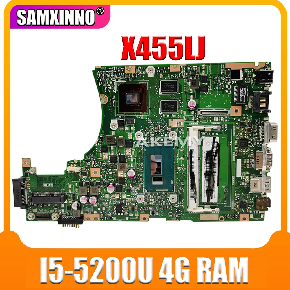 X455LJ материнская плата для For Asus X455L X455LB X455LD A455L F455L K455L X454L ноутбука 4G RAm Gt920M I5-5200 CPU |