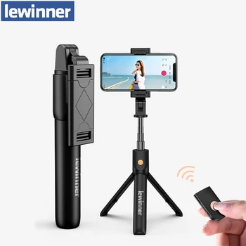 

Lewinner 3in1 Wireless Bluetooth Selfie Stick for iphone/Android Foldable Handheld Monopod Shutter Remote Extendable Mini Tripod