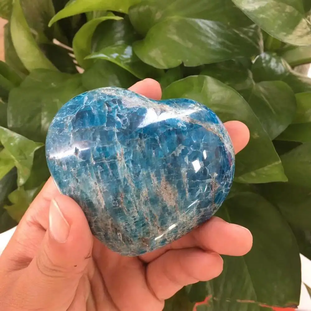 Z apatite Хрустальное сердечко любовь форма камня бусины из лечебных камней для изготовления ювелирных изделий