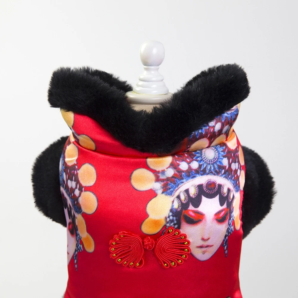 Одежда для собак в китайском стиле; утепленная куртка для собак; комбинезон для щенка; костюм; теплая зимняя одежда для собак; Ropa Para Perros; пальто