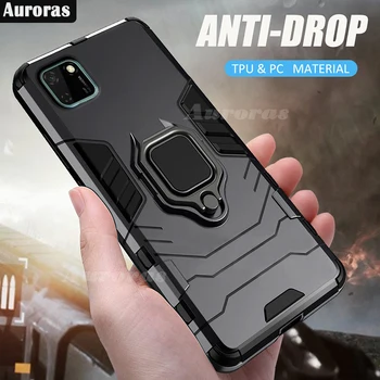 

Auroras Shockproof Armor Case For Honor 9S Case Finger Ring Magnetism Holder Case For HONOR 9S Cover