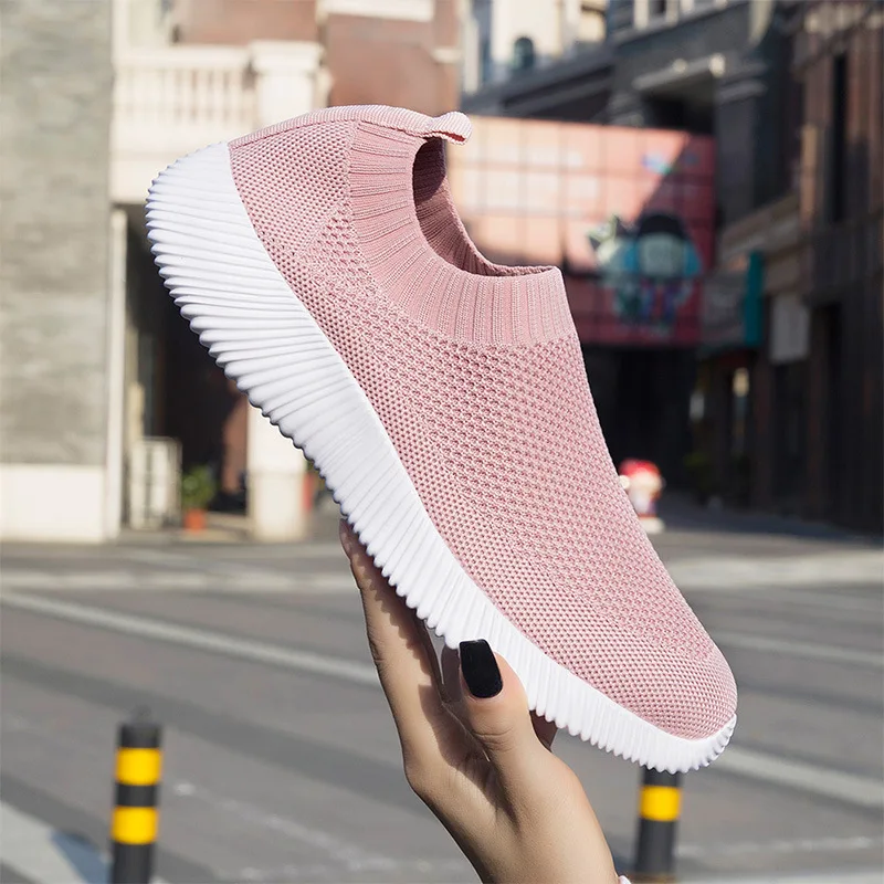 

Large Size WOMEN'S Shoes White Shoes Women's Mesh Breathable Sports Shoe Versatile Summer Running Socks Trendy Shoes