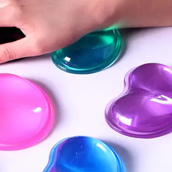 

Wavy Comfortable Gel Computer Mouse Pad Wrist Rest Support Pad Cushion Silicone Heart Shape Soft Wrist Pad