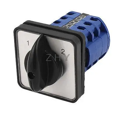 380V 12A 1-0-2 3 Позиции поворотный кулачок универсальный переключатель