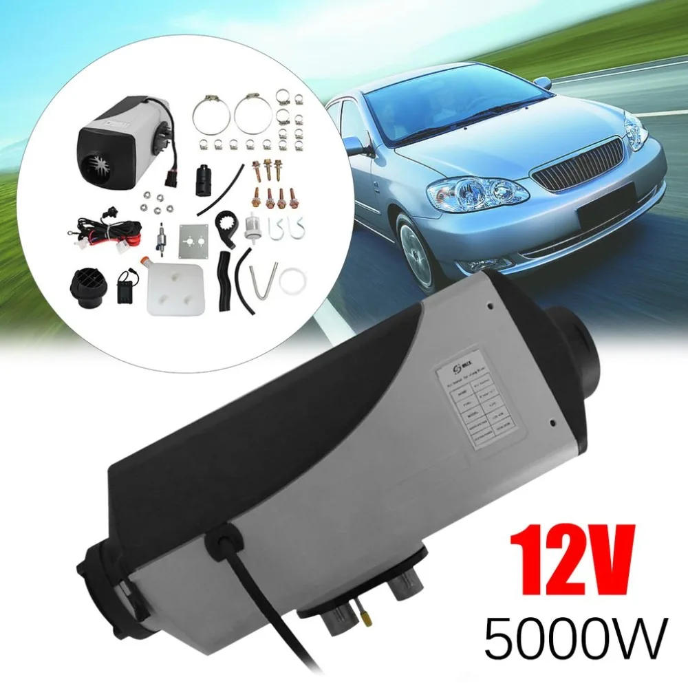 12V 5000W ЖК-дисплей/цифровой/ручка Schalter автомобиля нагреватель воздуха на дизельном топливе для грузовых автомобилей лодки и яхты мотор-домов Воздушный стояночный отопитель