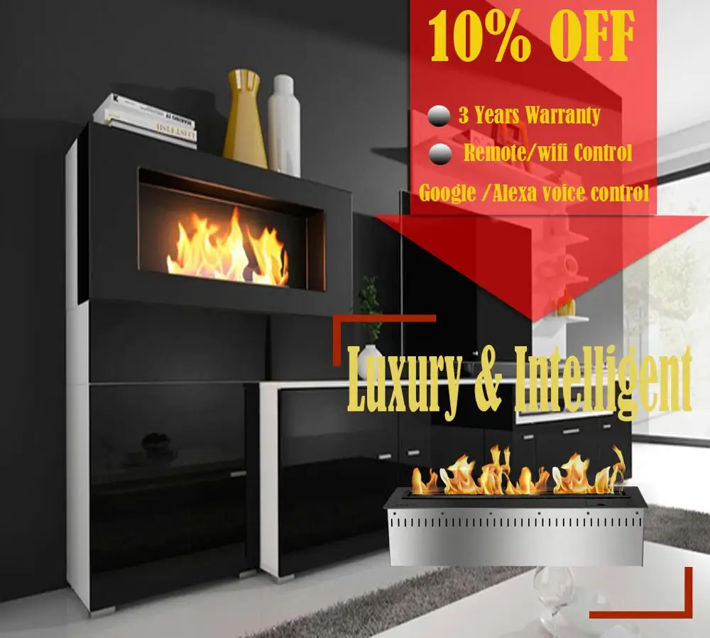 

hot sale 18 inches bio fuel luxury fireplace remote control