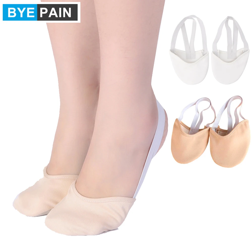 1Pair Rhythmic Gymnastics Toe Shoes Soft Half Socks, Women's Half Ballet Shoe Professional Competition Protect Elastic Yoga Shoe londa professional теплозащитный лосьон для объема нормальной фиксации protect it 150 0