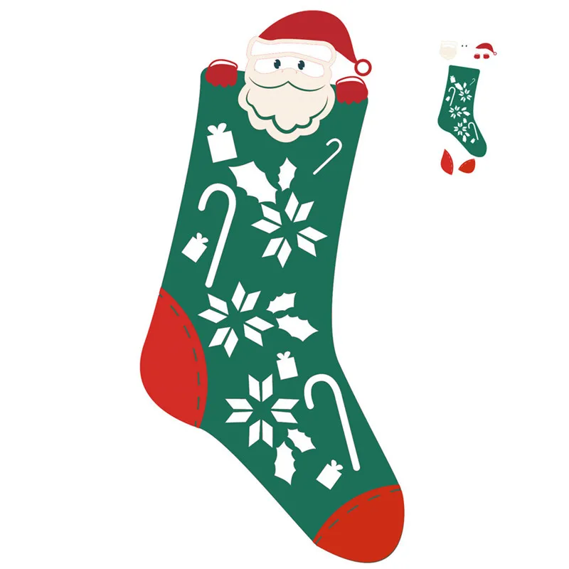 

Naifumodo Christmas Socks Santa Claus Metal Cutting Dies for Card Making Scrapbooking Embossing Cuts Stencil Craft New 2019 Dies