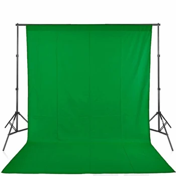 

Green Screen Studio Photo Video Background Kit Stand Photography Backdrop Set White Black Blue Solid Color Photo Background