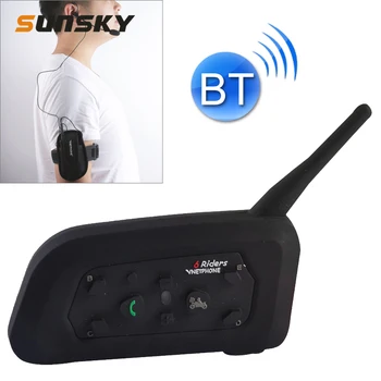 

V6C 1200m Bluetooth Interphone Referee Headsets with Sport Armband Case Max Support Six Users