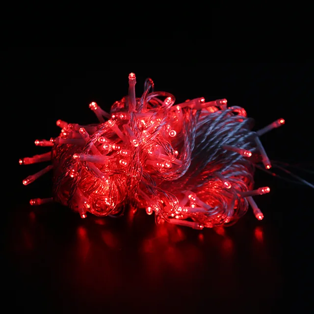 10M 100M Led String Garland Christmas Tree Fairy Light Chain Waterproof Home Garden wedding Party Outdoor Holiday Decoration Red