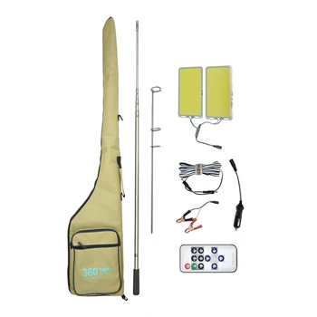 

600W COB Outdoor Lantern Rod Fishing Camping Light Remote Control DC12V Portable Emergency Lamp for Road Trip Portable Torch