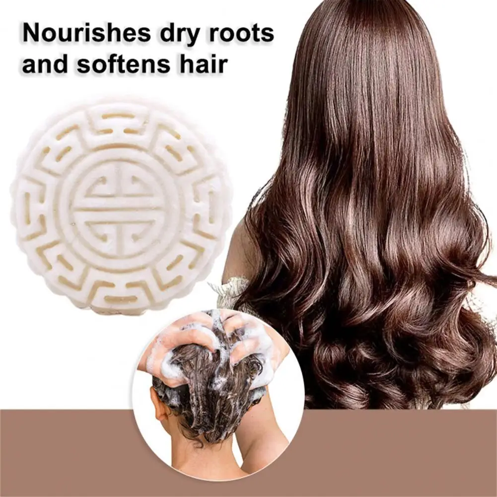 

95g Rice Soap Moisturizing Smoothing Hair Natural Ingredient Shampoo Wavy Bars Handcrafted Water Soap for Female