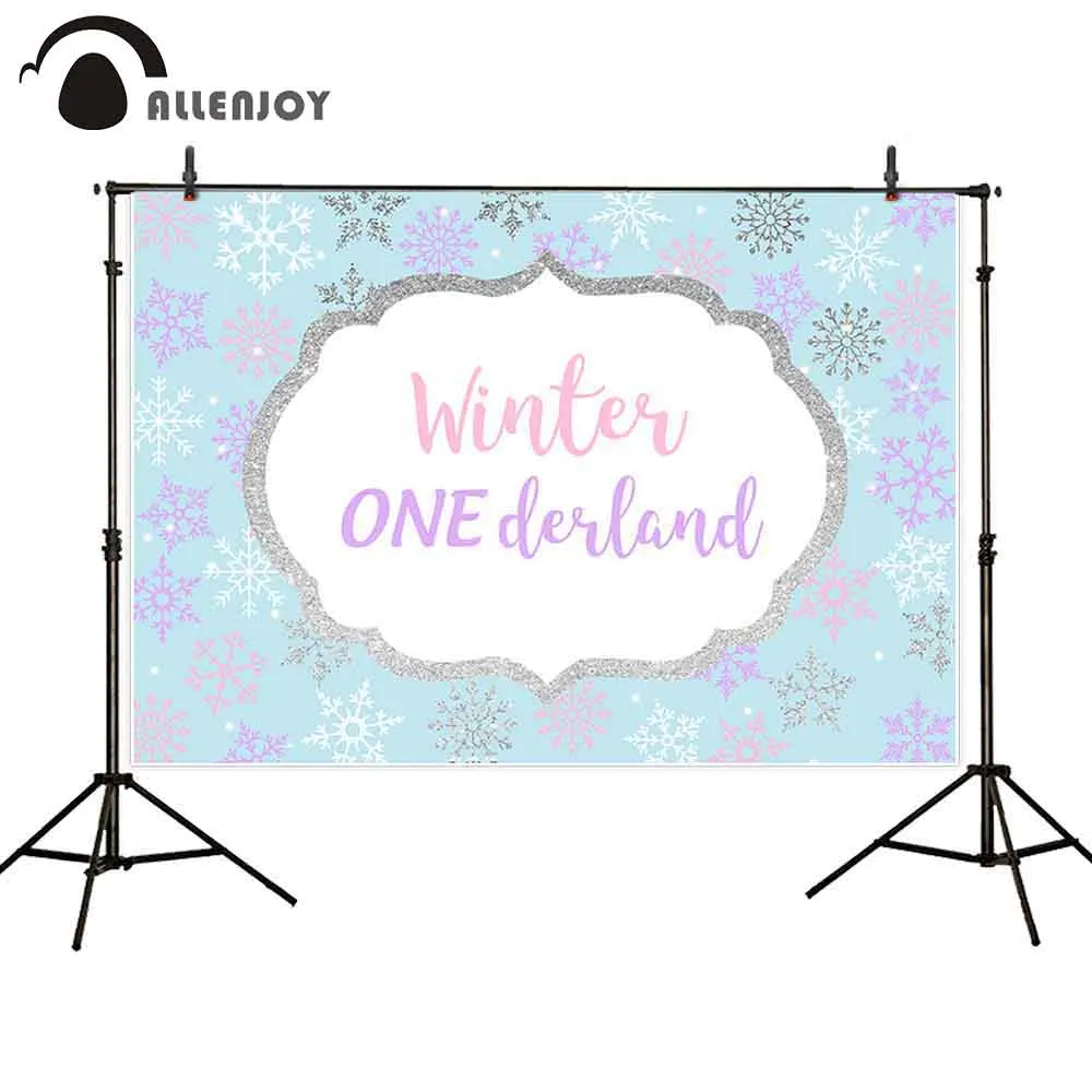 Фон для празднования зимвечерние Allenjoy яркие блестящие снежинки обои One Deiland