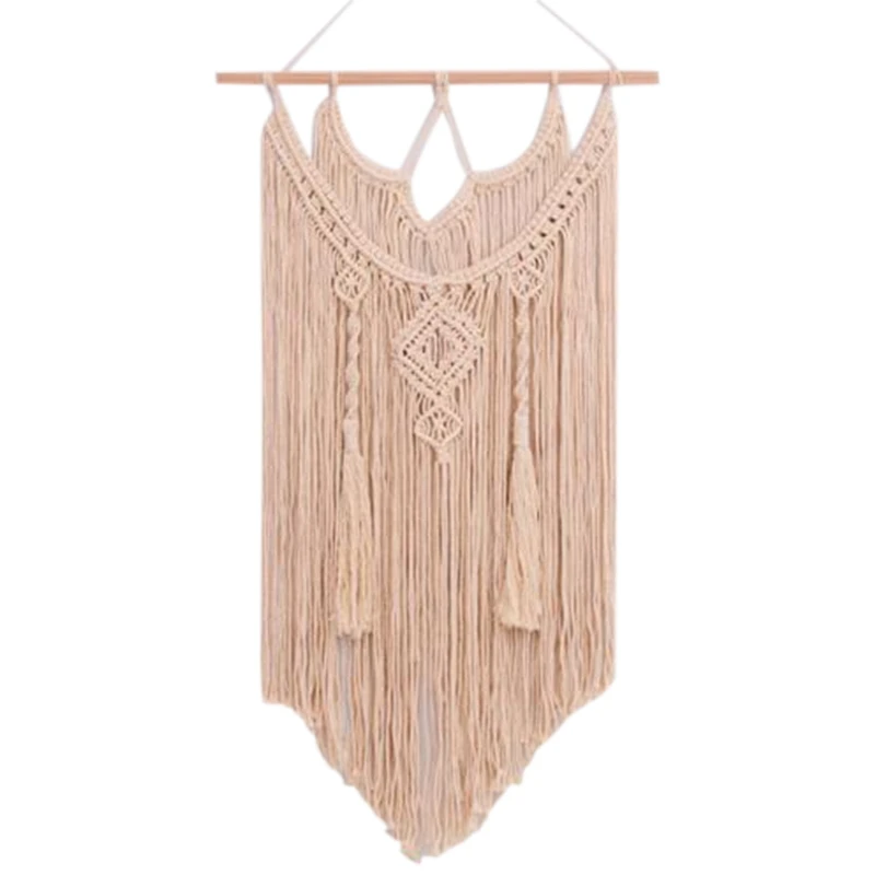 

Hot Macrame Wall Hanging Tapestry Wall Decor Boho Chic Bohemian Woven Home Decoration
