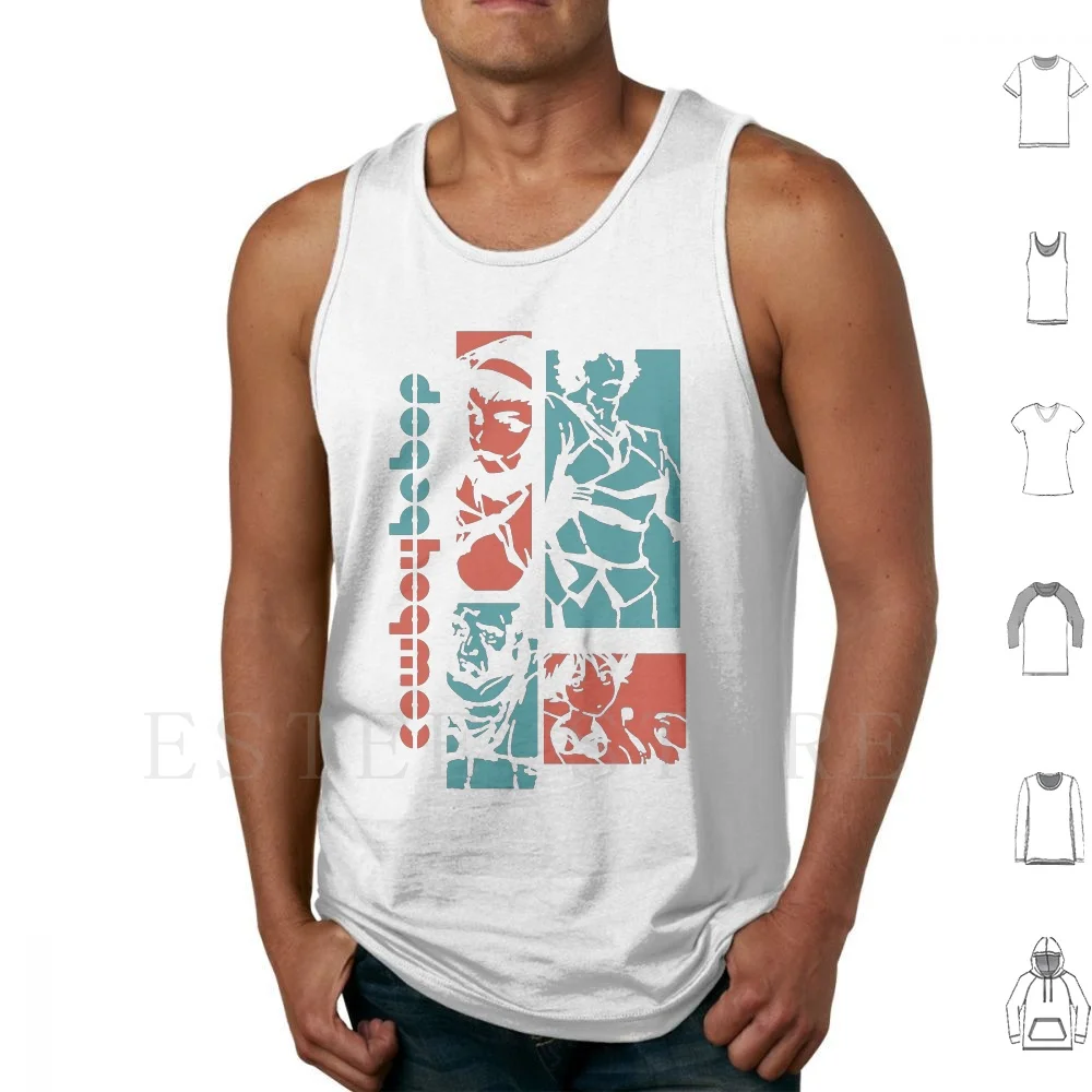 Cowboy Bebop Retro Vintage Canotte Gilet Senza Maniche Cowboy Bebop Anime Bebop Cowboy Manga Space Spike Spike Cowboy
