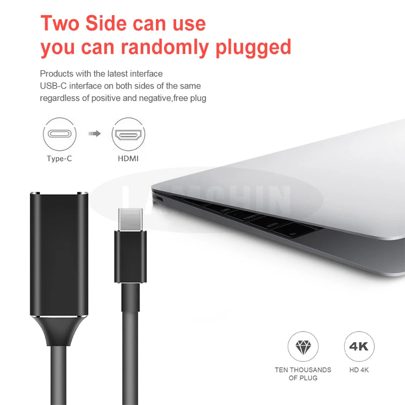 4K type-C к HDMI концентратор адаптер для MacBook samsung Galaxy S10/S9 huawei mate 20 P20 Pro USB-C type C к USB HDMI