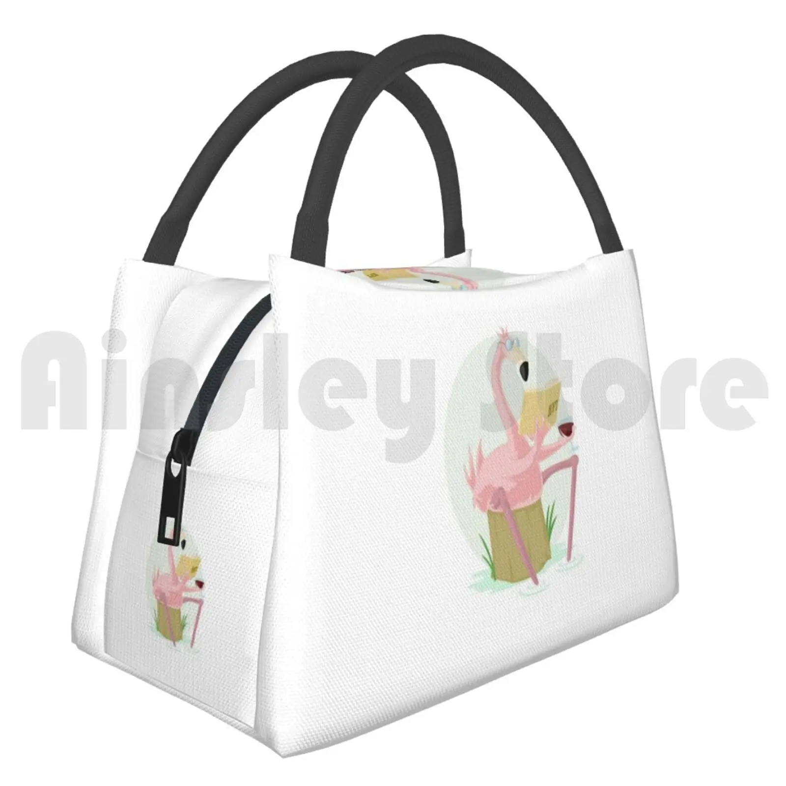 

Portable Insulation Bag Lawyer Flamingo Lawyer Flamingo Birds Cup Bottle Block Phone Button