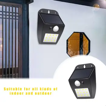

12 LED Solar Motion Sensor Wall Light Practical Texture Durable Outdoor Waterproof Classic Delicate Garden Security Lamp