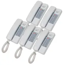 ZHUDELE Новое поступление Домашний домофон w/t трансляции/группового вызова, разблокировать(опционально) Многофункциональность 5 двухстороннее аудио система внутренней связи