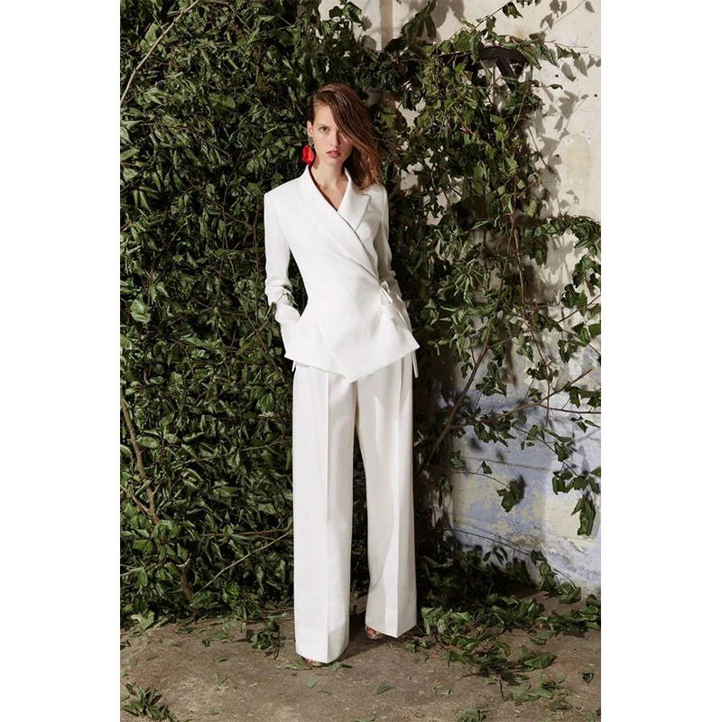 Womens white 2 piece suit Clearance