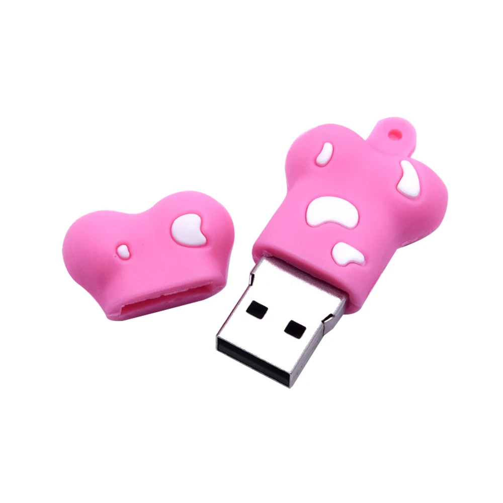 Cartoon bone usb flash USB 2.0 pendrive 128mb 32gb memoria Usb 64gb pet photography gifts pen drive free shipping memory stick