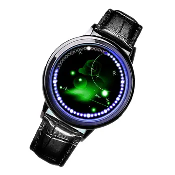 

max12 Constellation Touch Screen Watch Male and Female Students Starry Sky Creative Personality Luminous Couple Electronic Watch