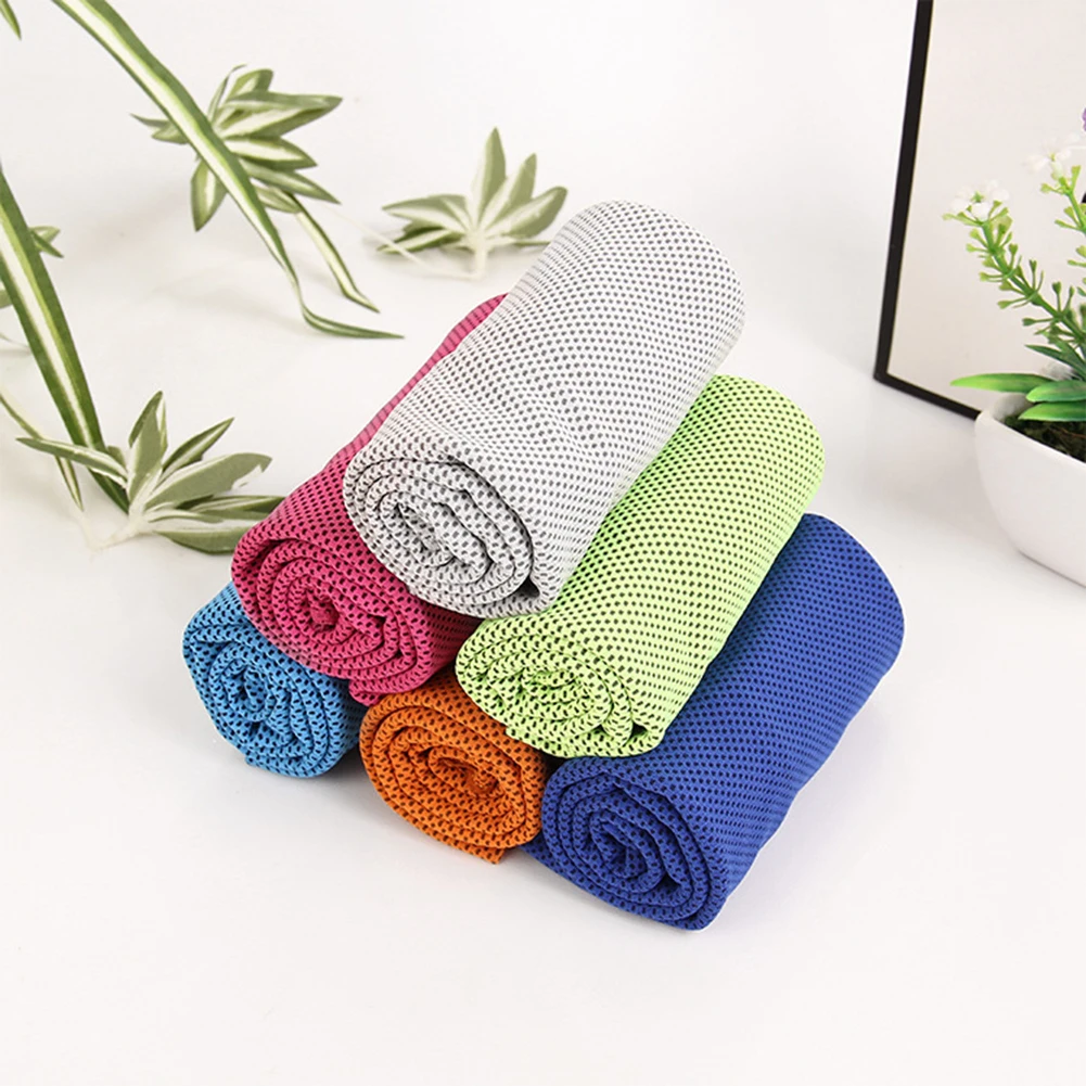 Hot 2 Pcs/pack Cooling Ice Sport Towel Utility Enduring Instant For Fitness Yoga Swimming Travel Gym Chill | Дом и сад