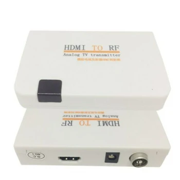 

HDMI to RF Coaxial Converter Adapter HDMI Digital Signal to RF Analog Signal for Blu-Ray Player Game Console(US Plug)