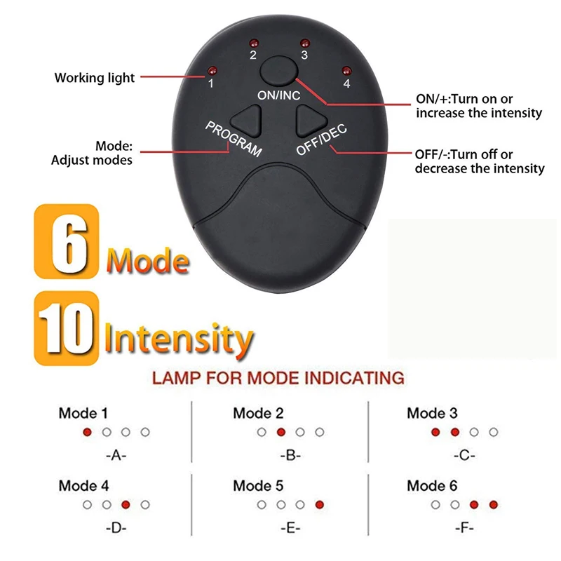 EMS Electric Muscle Stimulator Abdominal Trainer USB Rechargeable