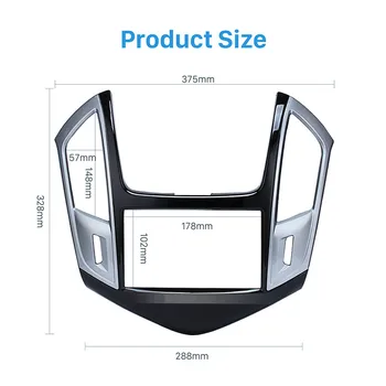 

For 2013 Chevrolet Cruze 2 DIN Car Radio Fascia Dash Mount Kit Frame Adapter Auto Radio Panel Installation frame