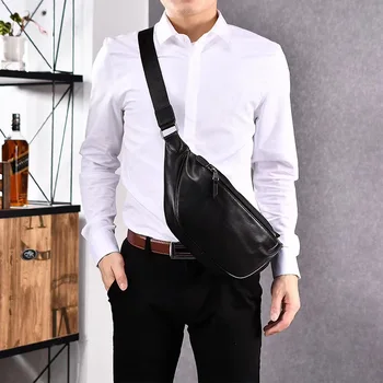 

2020 New Style Korean-style Locomotive Travel Multi-functional Breast Package Casual Trend Single-shoulder Crossbody Bag Dual Pu