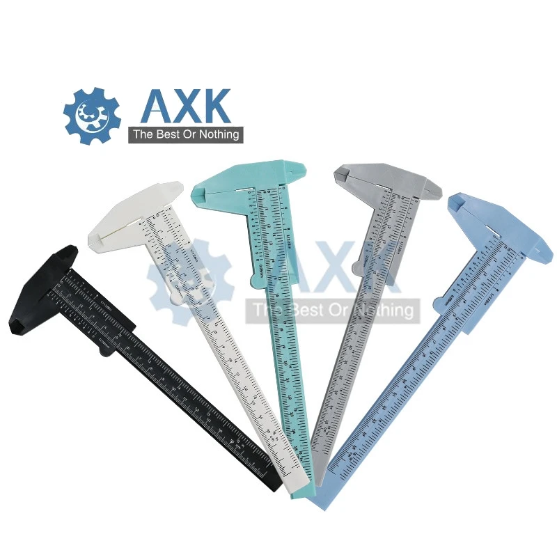 AXK пластиковый микрометр Vernier 0-150 мм Мини линейка точные измерительные инструменты Стандартный штангенциркуль