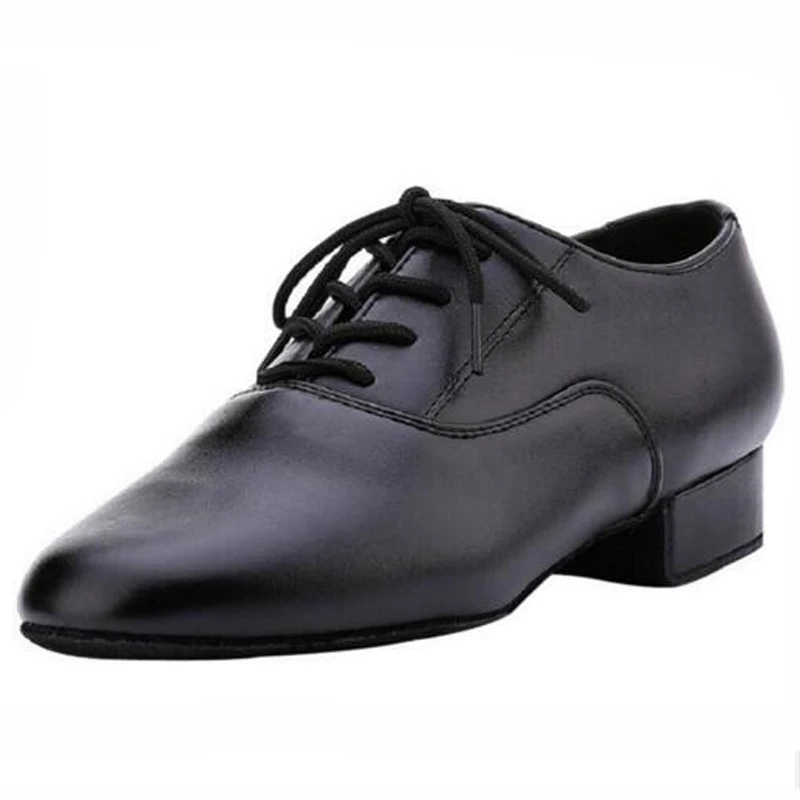 Zapatos de baile profesionales hombre, calzado de tacón bajo, negro, moderno, Tango, salón de Salsa - AliExpress Deportes y entretenimiento