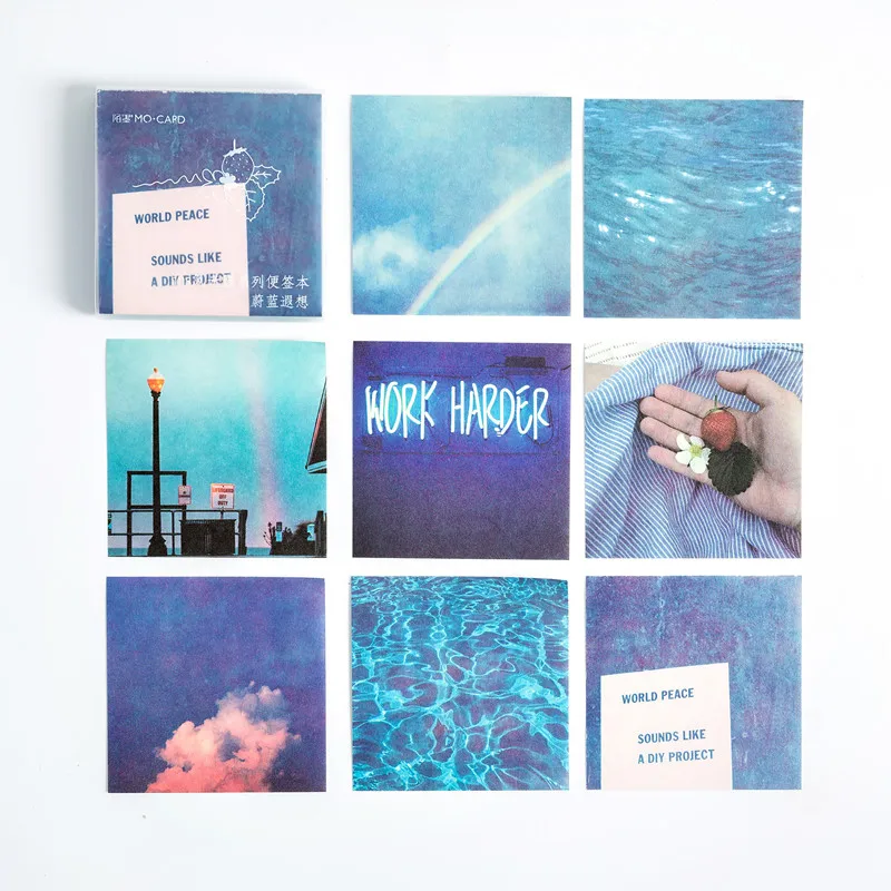 80 шт./DIY INS Post-it креативные милые персональные забавные notesnote сообщения канцелярские принадлежности для студентов офисные принадлежности - Цвет: G