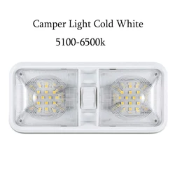 12 V LED RV Ceiling Dome Light RV Interior Lighting For Trailer Camper With Switch Cold White Camper Car Accessories 12 V LED RV Ceiling Dome Light RV Interior Lighting For Trailer Camper With Switch Cold White Camper Car Accessories
