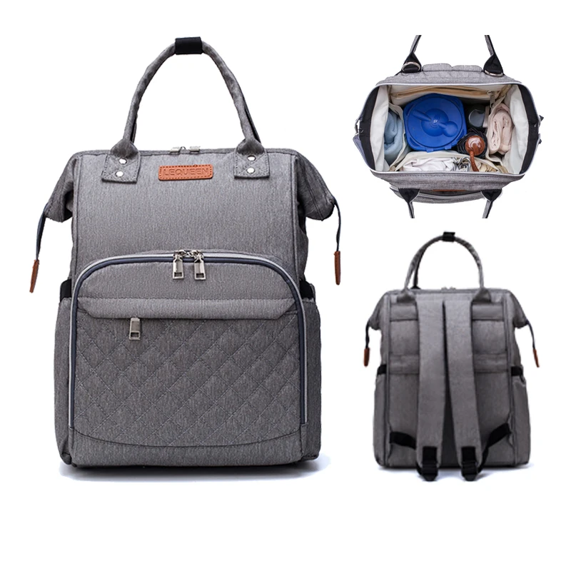 

LEQUEEN Plaid Baby Diaper Bag Extra Large Maternity Mummy Backpacks Waterproof Stroller Wheelchair Nappy Backpack For Mom Travel