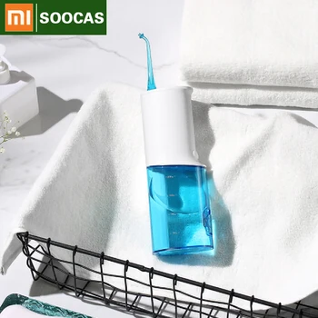 

Electric Oral Irrigator Xiaomi SOOCAS W3 Portable Waterproof Functional Water Flosser Blue color High Quality Toothpick Cleaner
