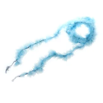 

Blue Feather Boa Fluffy Craft Decoration 6.6 feet Long