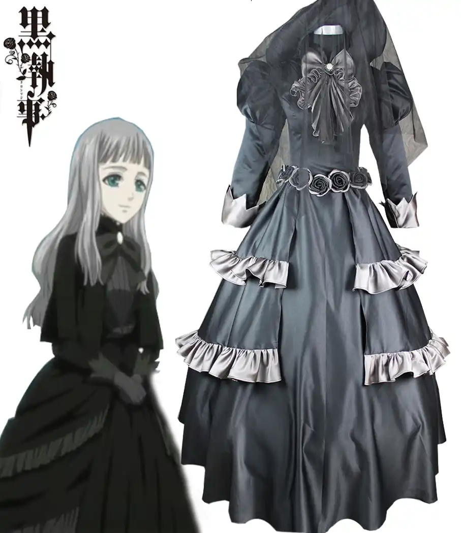 黒執事ヴィクトリア女王黒ロリータドレスコスプレ衣装 Cosplay Costume Dress Cosplaylolita Dress Cosplay Aliexpress