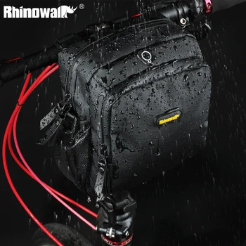 

Bicycle front frame folding tube bag RHINOWALK T92 5L waterproof bag MTB road bike bag road handlebar bag bicycle accessories
