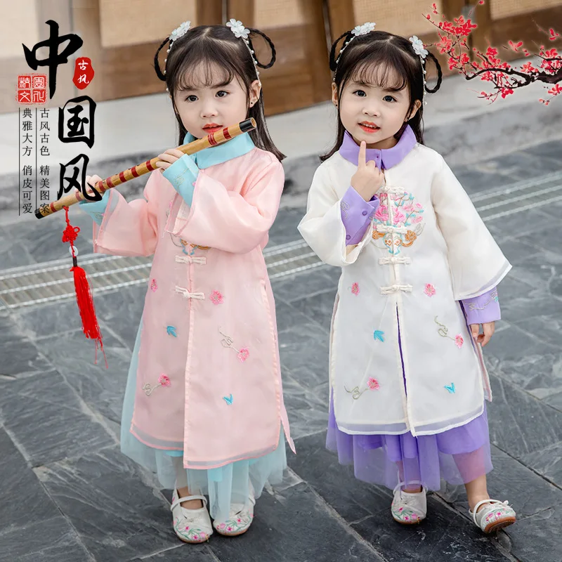 Hanfu/платье в китайском стиле традиционное китайское платье для девочек от 2 до 10