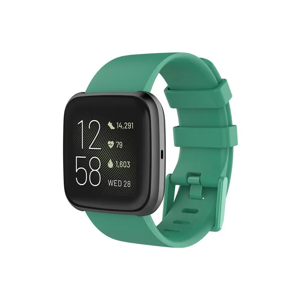 Ремешок для смарт-часов для Fitbit Versa 2/Versa Lite ремешок из мягкого силикона сменный цветной браслет Correa для Versa - Цвет: Blue